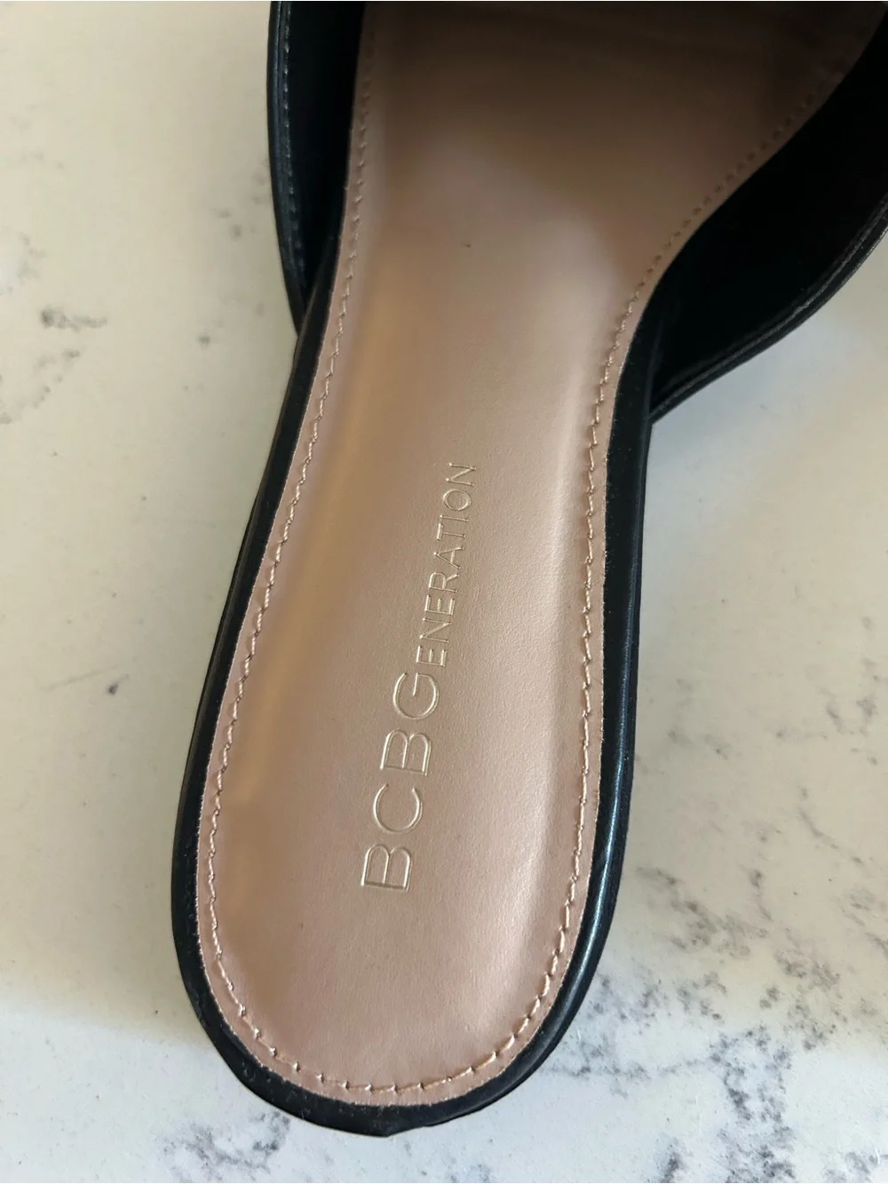 BCBGMaxAzria Black Studded Slip-On Loafers with Silver Horsebit